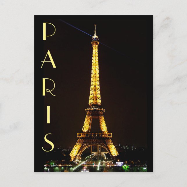 Eiffel Tower Postcard (Front)