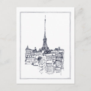 Eiffel Tower Postcard