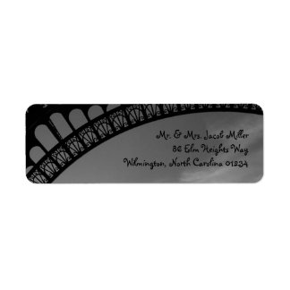 Eiffel Tower Return Address Labels