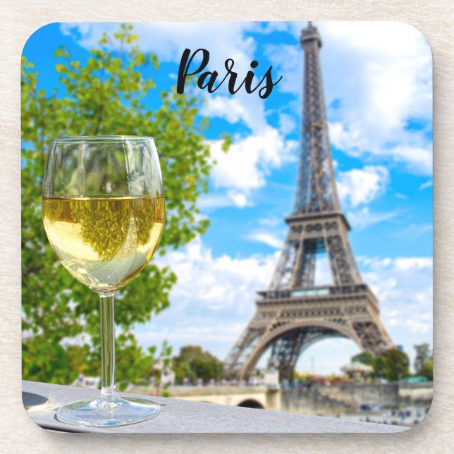 Eiffel tower shot glass coaster (Front)