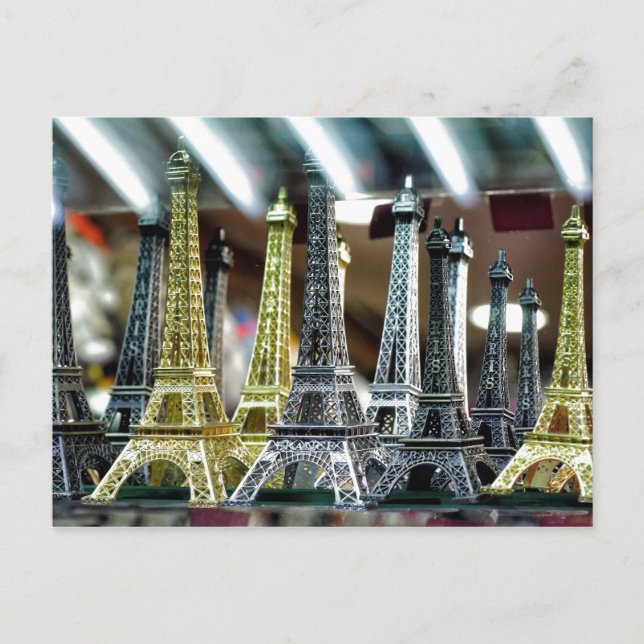 Eiffel Tower Souvenirs Postcard (Front)