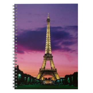 Eiffel Tower Spiral Notebook
