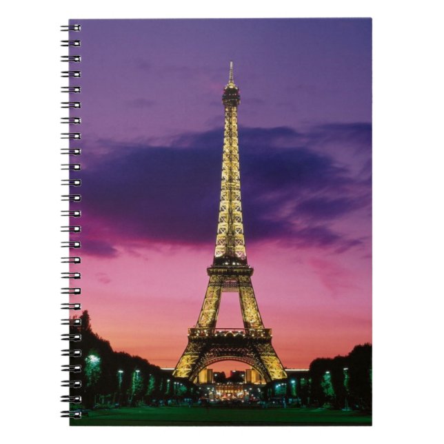 Eiffel Tower Spiral Notebook (Front)