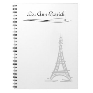 Eiffel Tower Spiral Notebook