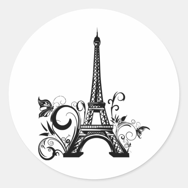 Eiffel tower Sticker (Front)