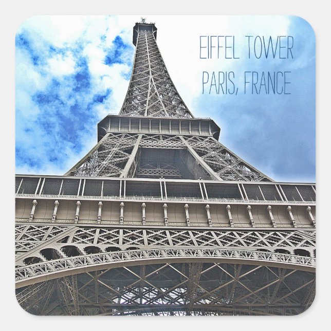 Eiffel Tower Stickers - Customise It! (Front)