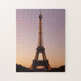 eiffel tower sunset jigsaw puzzle