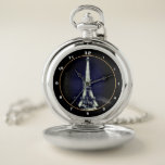 Eiffel Tower & Surreal Paris Art /love France WB Pocket Watch<br><div class="desc">Pocket Watch (art): Eiffel Tower & Ghost - surreal vintage artwork with altered second dimension of the tower. Unique portray of this famous landmark from romantic city of love "Paris" created by a master photo technique (not by digital alteration). Boutique La Pari, France night photography & surreal collectable art (private...</div>