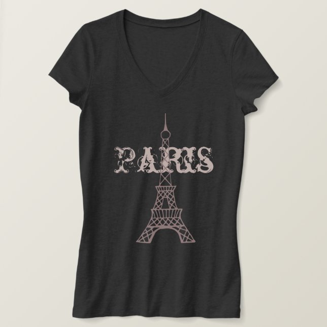 Eiffel Tower T Shirt (Design Front)