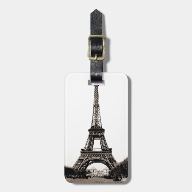 Eiffel Tower Tags For Luggage (Front Vertical)