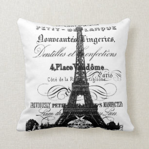 Eiffel Tower Throw Pillow 20" x 20"