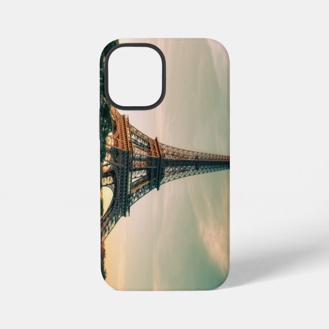 Eiffel tower throw pillow iPhone case (Back)