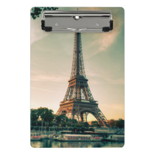 Eiffel tower throw pillow mini clipboard
