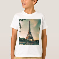 Eiffel tower throw pillow