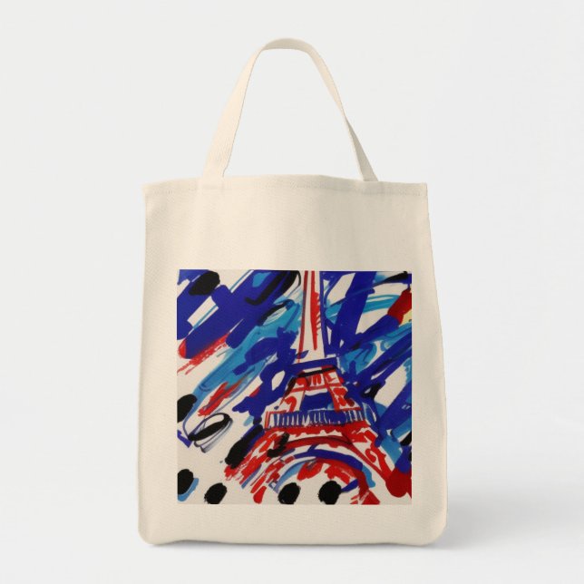 Eiffel Tower Tote Bag (Front)