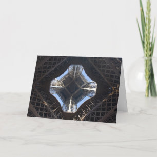 Eiffel Tower Under greeting card