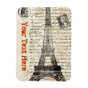 Eiffel Tower Vintage French Flexible Magnet