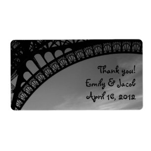 Eiffel Tower Wedding Favour Tags