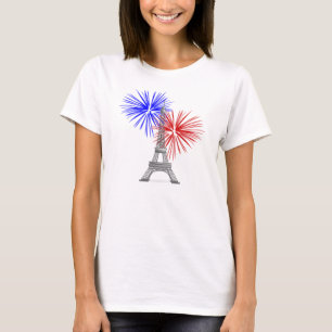 Eiffel Tower with Fireworks T-Shirt