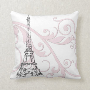 Eiffel Tower with Scrolls Cushion