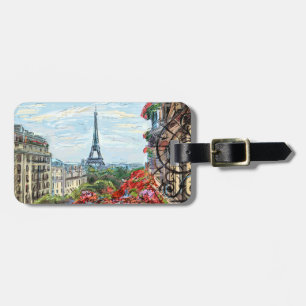 Eiffer Tower Paris France Luggage Tag