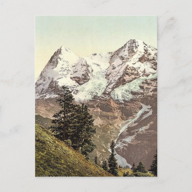 Eiger and Monch, Bernese Oberland, Switzerland vin Postcard (Front)
