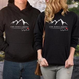 Eiger, Mönch and Jungfrau Trilogy.   Swiss Alps Hoodie