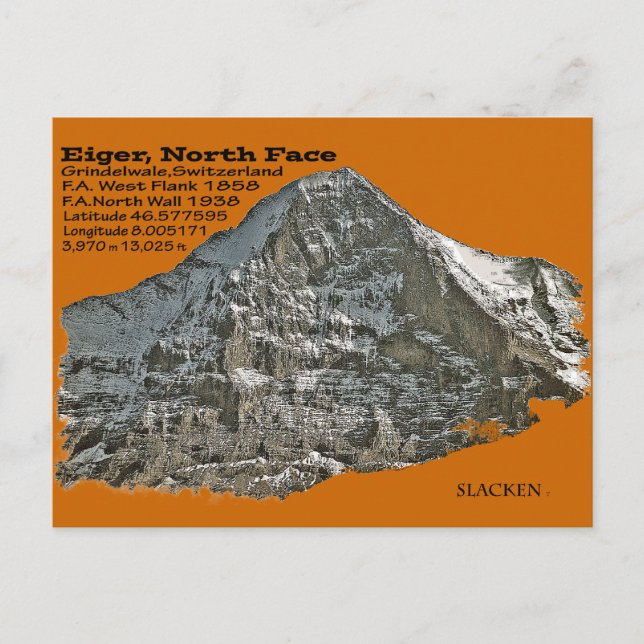 Eiger, North face Postcard (Front)