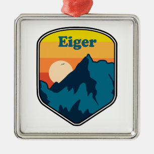 Eiger Sunrise Metal Tree Decoration