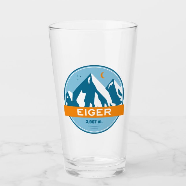 Eiger Switzerland Stars Moon Glass (Front)