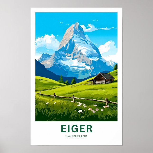 Eiger Switzerland Travel Print (Front)