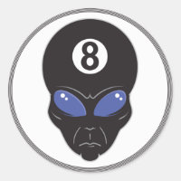 eight ball alien head