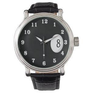 Eight Ball Billiard Theme Watch