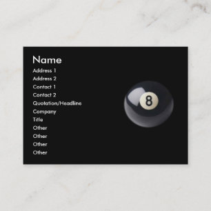 Eight-Ball Business Card