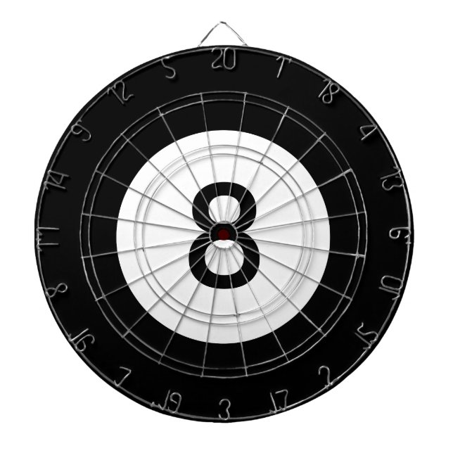 Eight Ball Dart Board (Front)