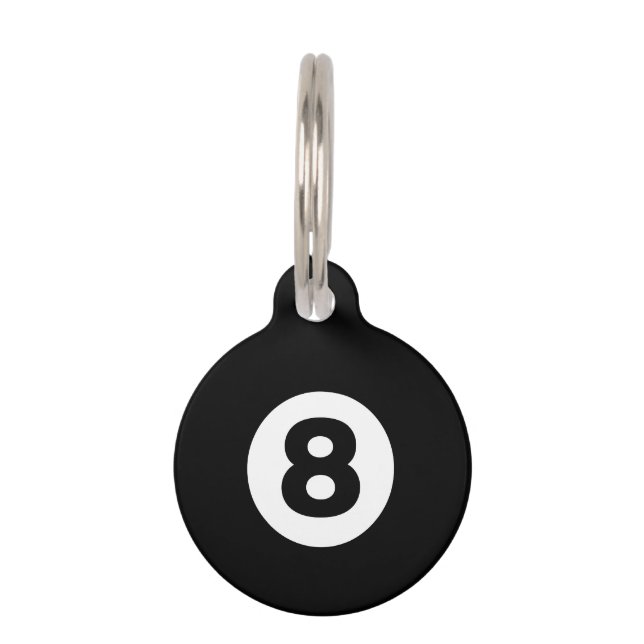Eight Ball Pet Tag (Front)