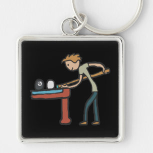 Eight Ball Pool Key Ring