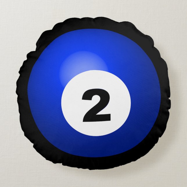 Eight Ball Throw Pillow (Front)