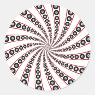 Eight Ball Vortex: Classic Round Sticker