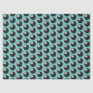 Eight Ball Y2K Snooker 90s sky blue Tissue Paper
