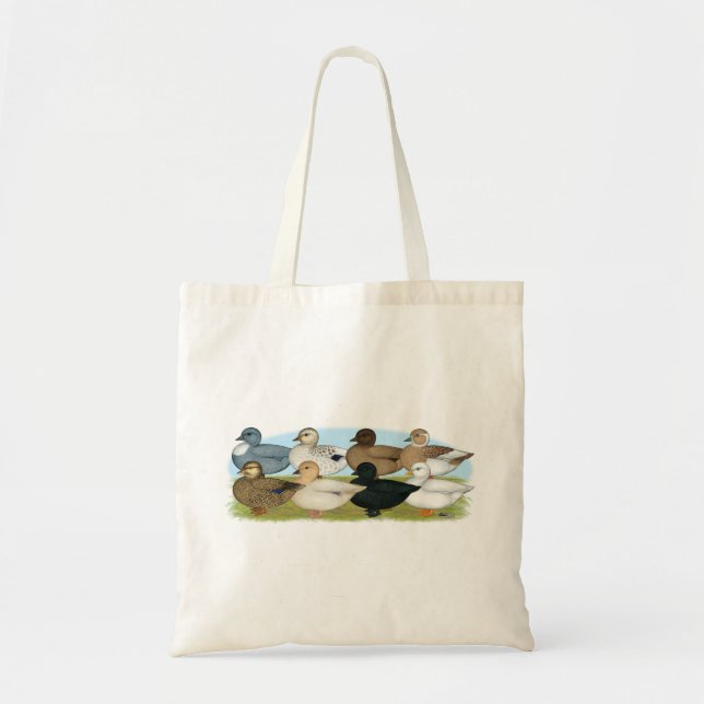 Eight Call Ducks Tote Bag (Front)