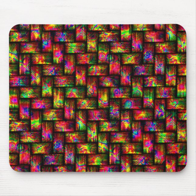 Eight Colour Weave Image Options Mousepads (Front)