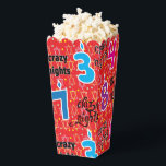 Eight Crazy Nights Favour Box<br><div class="desc">Hanukkah Eight Crazy Nights, favour boxes for guests. Fill them with popcorn or a treat! Add text anywhere on box using your favourite font colour, style, and size! Enjoy! Style: Popcorn Favour Box 3.75" x 3.5" x 7.5" Favour boxes are as unique as your guests. Perfect for weddings, birthdays, corporate...</div>