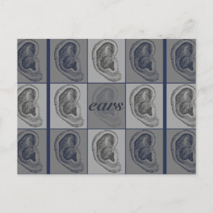 Eight Ears Graphic Postcard