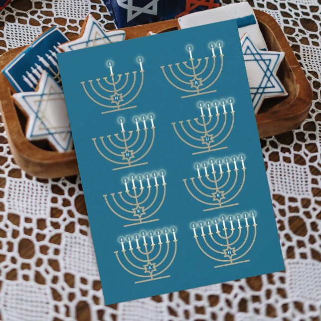 Eight Hanukkah Nights Holiday Card (Creator Uploaded)
