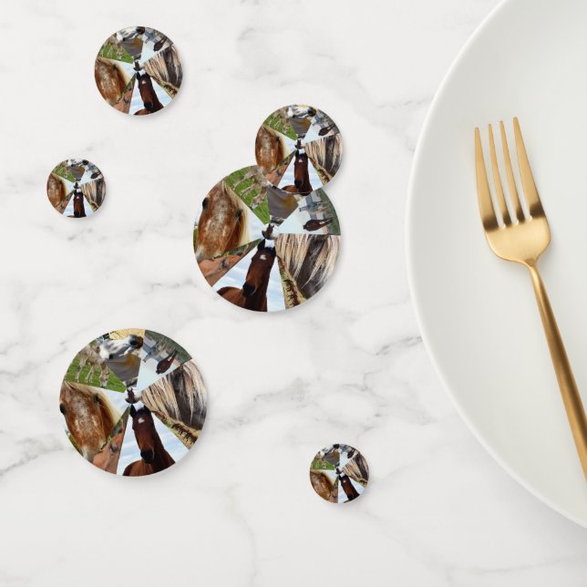 Eight Horse Triangles, Birthday Table Confetti (Group)