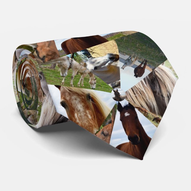 Eight Horse Triangles, Necktie (Rolled)