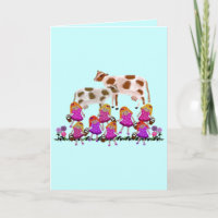 Eight Maids A Milking Cards