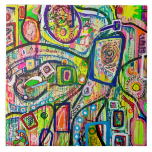 Eight Martinis 6 x 6 Ceramic Tile