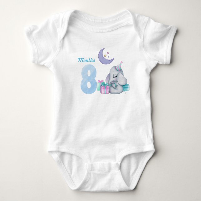 Eight months baby bodysuit (Front)